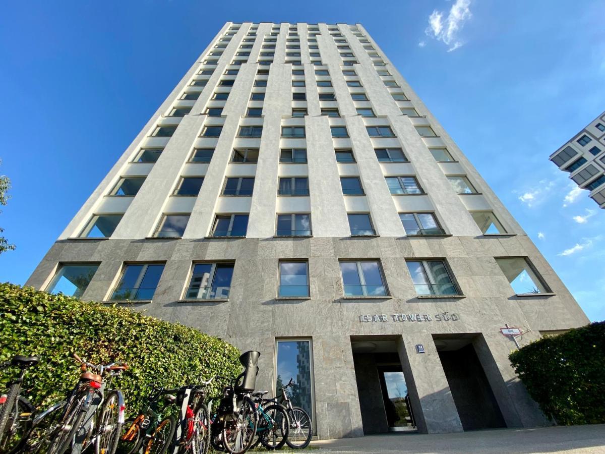 Alpen-Panorama Suite - Einzigartige Privatsuite Hoch Ueber Muenchen, 12Tes Og, Alpenblick, Loggia, Whirlpool, 15 Minuten Zum Zentrum, Ruhe Und Erholung In Der Stadt Muenchen Fuer Privat Und Geschaeftlich Reisende Экстерьер фото