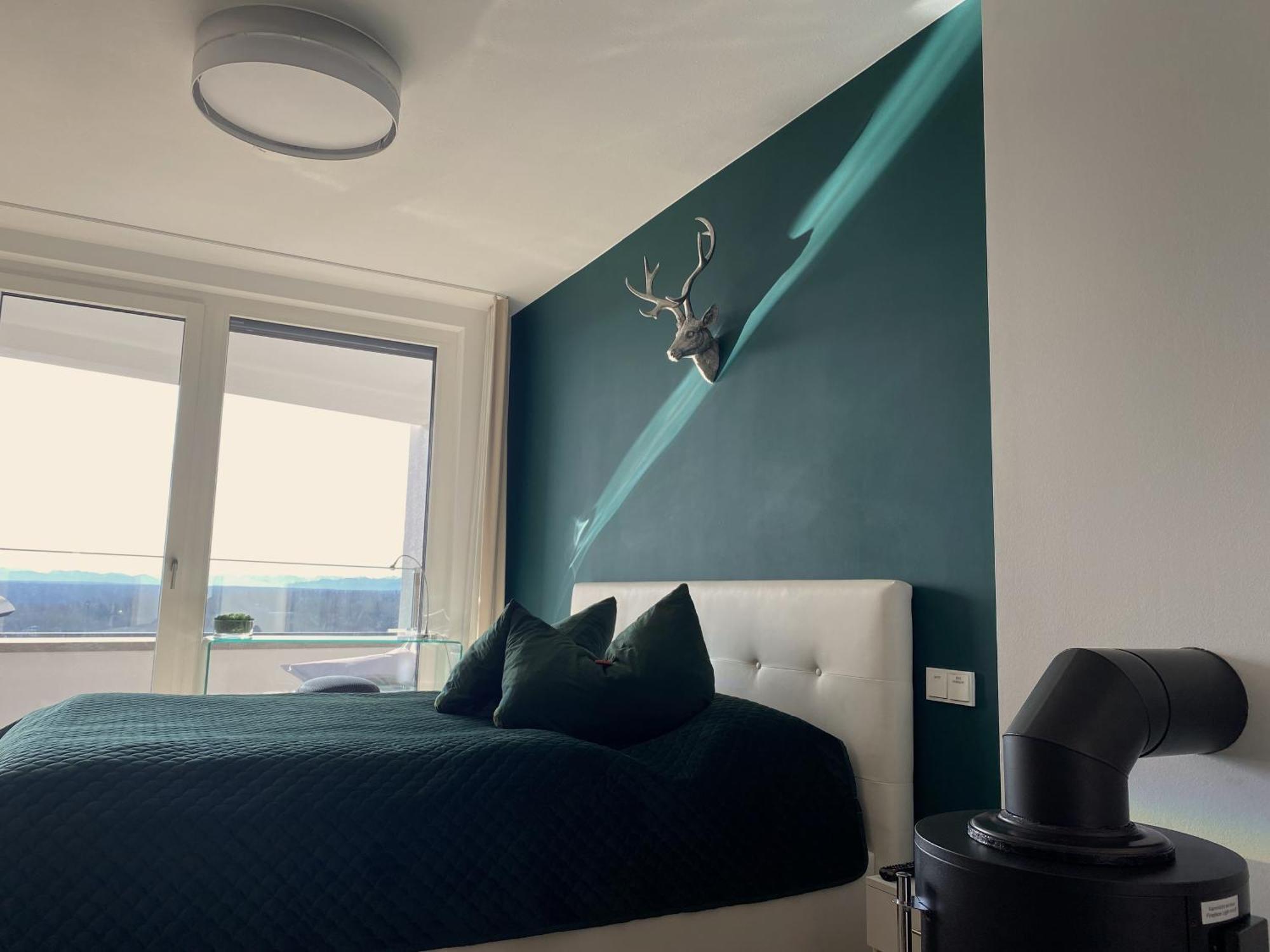 Alpen-Panorama Suite - Einzigartige Privatsuite Hoch Ueber Muenchen, 12Tes Og, Alpenblick, Loggia, Whirlpool, 15 Minuten Zum Zentrum, Ruhe Und Erholung In Der Stadt Muenchen Fuer Privat Und Geschaeftlich Reisende Экстерьер фото